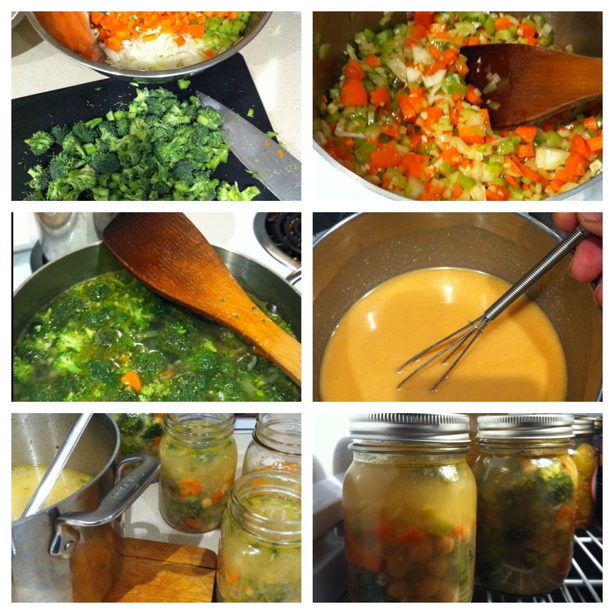 vegetable soup preparation