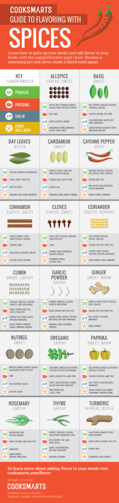 infographic on spices